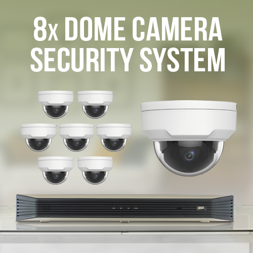 8 Dome Camera Surveillance with Network Recorder