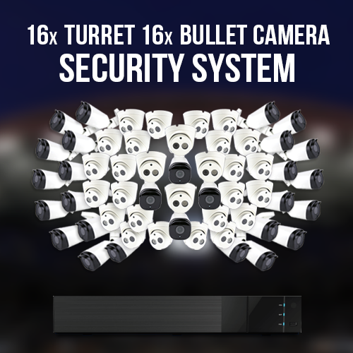 16X TURRET 16X BULLET Camera Security System